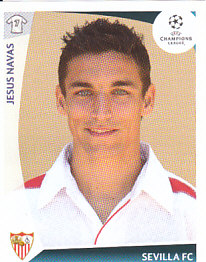 Jesus Navas Sevilla FC samolepka UEFA Champions League 2009/10 #422